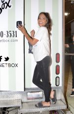 Pregnant CHRISTINA MILIAN at Her Beignet Box Food Truck in Los Angeles 09/04/2019