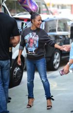Pregnant CHRISTINA MILIAN at Her Beignet Box Truck in Studio City 09/19/2019