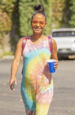 Pregnant CHRISTINA MILIAN Shopping at Farmers Market in Los Angeles 09/14/2019