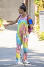 Pregnant CHRISTINA MILIAN Shopping at Farmers Market in Los Angeles 09/14/2019