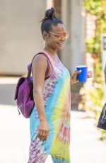 Pregnant CHRISTINA MILIAN Shopping at Farmers Market in Los Angeles 09/14/2019