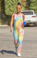 Pregnant CHRISTINA MILIAN Shopping at Farmers Market in Los Angeles 09/14/2019