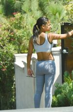 Pregnant CHRISTINA MILIAN Showing Baby Bump Out in Los Angeles 09/17/2019