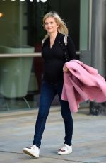 Pregnant RACHEL RILEY Leaves Media City in London 09/11/2019