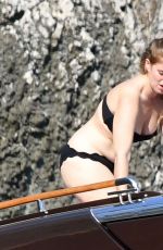 PRINCESS BEATRICE in Bikini at a Boat in Capri 09/13/2019