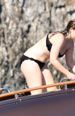 PRINCESS BEATRICE in Bikini at a Boat in Capri 09/13/2019