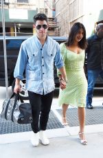 PRIYANKA CHOPRA and Nick Jonas Out in New York 08/30/2019