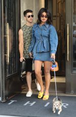PRIYANKA CHOPRA and Nick Jonas Out with Their Dog in New York 08/31/2019