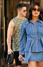 PRIYANKA CHOPRA and Nick Jonas Out with Their Dog in New York 08/31/2019