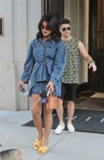 PRIYANKA CHOPRA and Nick Jonas Out with Their Dog in New York 08/31/2019