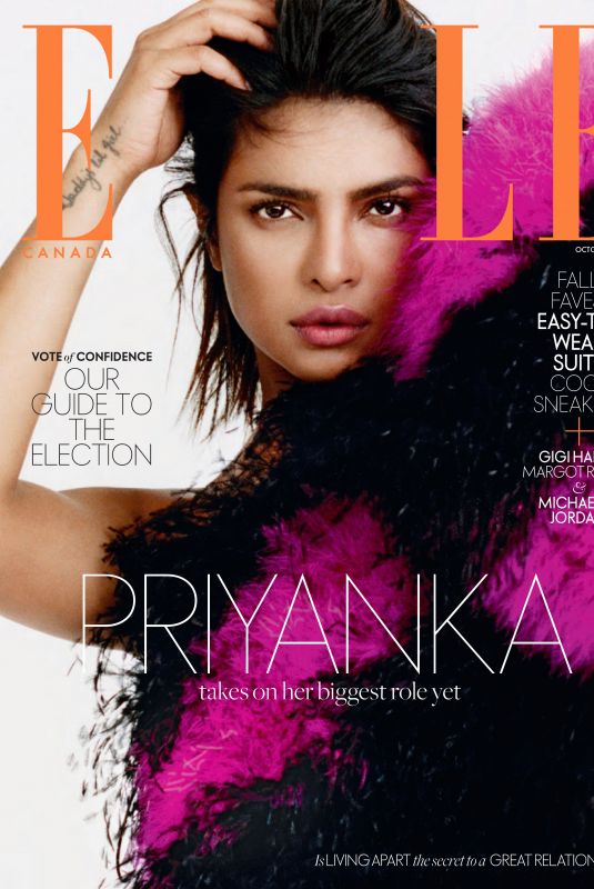 PRIYANKA CHOPRA in Elle Magazine, Canada October 2019