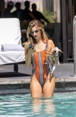 RACHEL MCCORD in Swimsuit at a Pool in Hollywood 09/11/2019