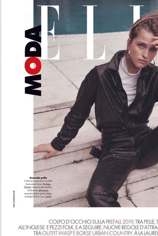 REGITZE CHRISTENSEN for Elle Magazine, Italy September 2019