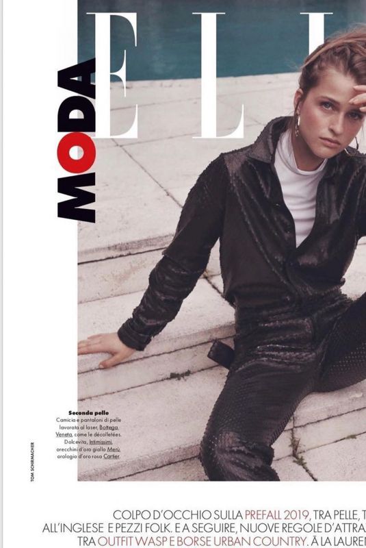 REGITZE CHRISTENSEN for Elle Magazine, Italy September 2019