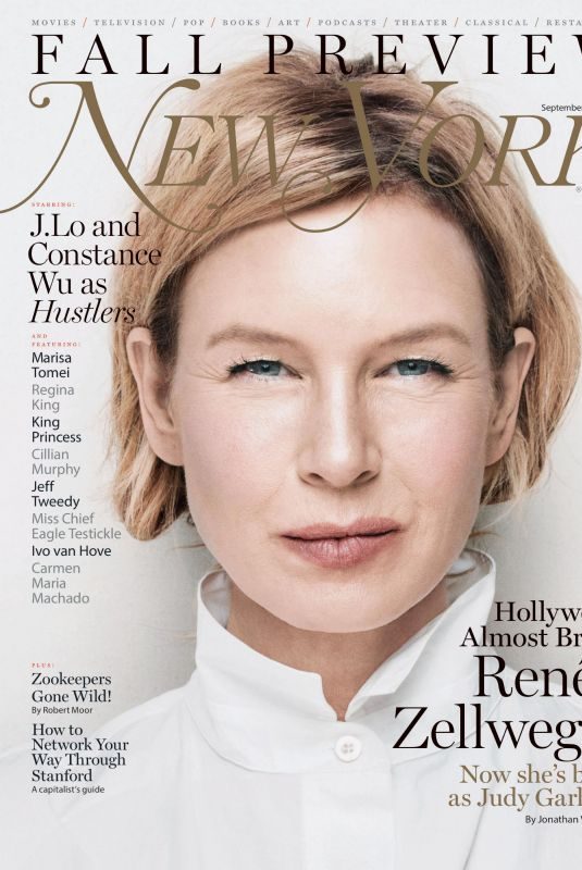 RENEE ZELLWEGER in New York Magazine, September 2019