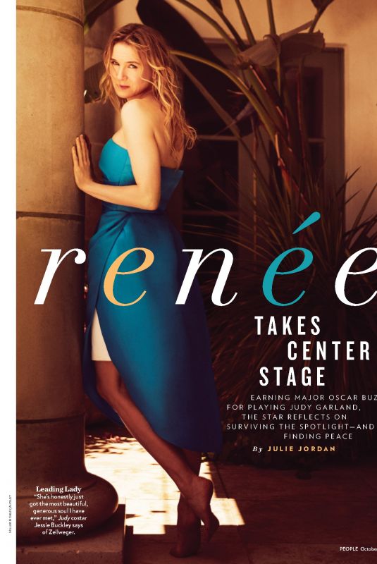 RENEE ZELLWEGER in People Magazine, October 2019