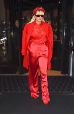 RITA ORA Arrives at Her Event for Escada in Paris 09/29/2019