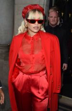 RITA ORA Arrives at Her Event for Escada in Paris 09/29/2019