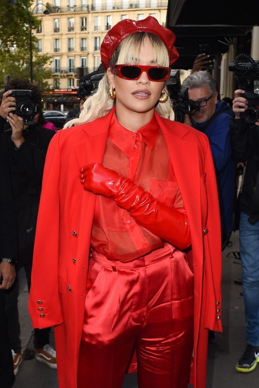 RITA ORA Arrives at Her Event for Escada in Paris 09/29/2019