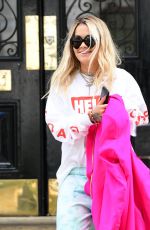 RITA ORA Heading to Heathrow Airport in London 09/04/2019
