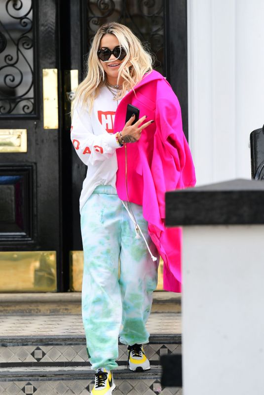 RITA ORA Heading to Heathrow Airport in London 09/04/2019