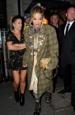 RITA ORA Leaves Chiltern Firehouse in London 09/18/2019