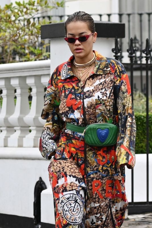 RITA ORA Leaves Her Apartment in London 09/26/2019