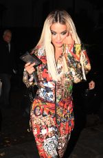 RITA ORA Leaves Her Apartment in London 09/26/2019