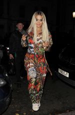 RITA ORA Leaves Her Apartment in London 09/26/2019