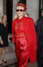 RITA ORA Leaves Her Hotel in Paris 09/29/2019