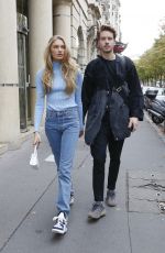 ROMEE STRIJD and Laurens Van Leeuwen Out in Paris 09/25/2019
