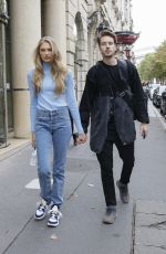 ROMEE STRIJD and Laurens Van Leeuwen Out in Paris 09/25/2019