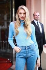 ROMEE STRIJD Leaves Royal Monceau Hotel in Paris 09/25/2019