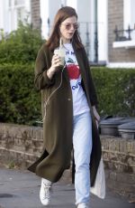 ROSE LESLIE Out for a Smoothie in London 09/12/2019