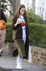 ROSE LESLIE Out for a Smoothie in London 09/12/2019
