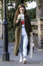 ROSE LESLIE Out for Smoothie in London 09/12/2019
