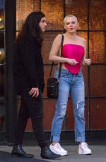 ROSE MCGOWAN Shares Kiss Outside Bowery Hotel in New York 09/14/2019