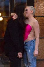 ROSE MCGOWAN Shares Kiss Outside Bowery Hotel in New York 09/14/2019