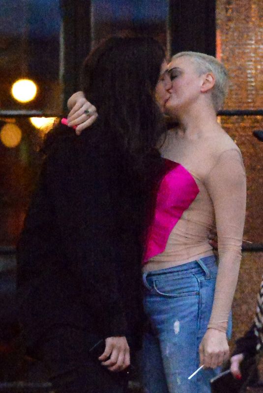 ROSE MCGOWAN Shares Kiss Outside Bowery Hotel in New York 09/14/2019