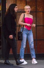 ROSE MCGOWAN Shares Kiss Outside Bowery Hotel in New York 09/14/2019