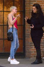 ROSE MCGOWAN Shares Kiss Outside Bowery Hotel in New York 09/14/2019