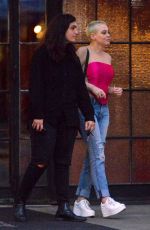 ROSE MCGOWAN Shares Kiss Outside Bowery Hotel in New York 09/14/2019