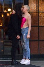 ROSE MCGOWAN Shares Kiss Outside Bowery Hotel in New York 09/14/2019