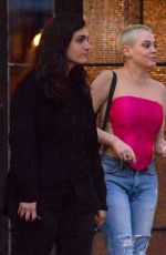 ROSE MCGOWAN Shares Kiss Outside Bowery Hotel in New York 09/14/2019