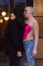 ROSE MCGOWAN Shares Kiss Outside Bowery Hotel in New York 09/14/2019