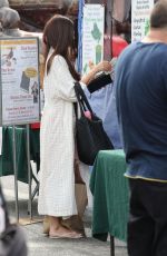 ROSELYN SANCHEZ Shopping at Farmers Market in Los Angeles 09/22/2019
