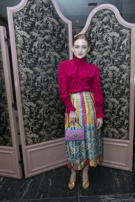 SADIE SINK at Gucci Zumi Handbag Collection Celebration in Chicago 09/26/2019