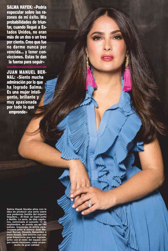 SALMA HAYEK in Hola! Mexico, September 2019