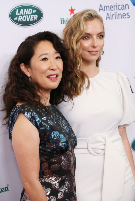 SANDRA OH and JODIE COMER at Bafta LA + BBC America TV Tea Party 09/21/2019