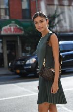 SARAH ELLEN Out at New York Fashion Week 09/11/2019